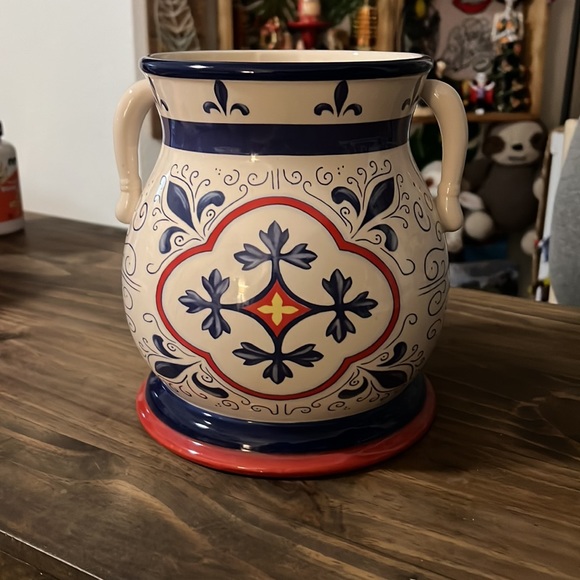 Nonni’s Biscotti Handmade Jar - Red White Blue - French Mediterranean. - Picture 3 of 7